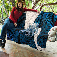 Blue Galaxy Polynesia Tribal Octopus Tattoo Quilt Pikake Lei Polynesian Pattern LT14 - Polynesian Pride