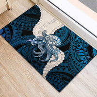 Blue Galaxy Polynesia Tribal Octopus Tattoo Rubber Doormat Pikake Lei Polynesian Pattern LT14 - Polynesian Pride