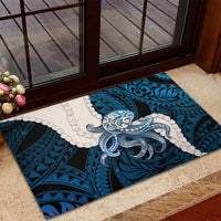 Blue Galaxy Polynesia Tribal Octopus Tattoo Rubber Doormat Pikake Lei Polynesian Pattern LT14 - Polynesian Pride