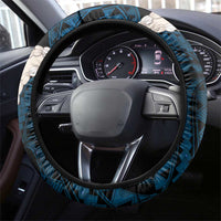Blue Galaxy Polynesia Tribal Octopus Tattoo Steering Wheel Cover Pikake Lei Polynesian Pattern LT14 - Polynesian Pride