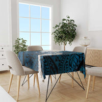 Blue Galaxy Polynesia Tribal Octopus Tattoo Tablecloth Pikake Lei Polynesian Pattern LT14 - Polynesian Pride