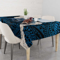 Blue Galaxy Polynesia Tribal Octopus Tattoo Tablecloth Pikake Lei Polynesian Pattern LT14 - Polynesian Pride