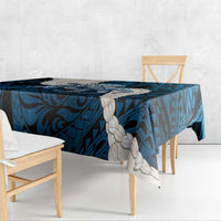 Blue Galaxy Polynesia Tribal Octopus Tattoo Tablecloth Pikake Lei Polynesian Pattern LT14 - Polynesian Pride