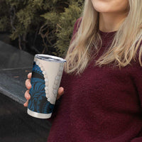 Blue Galaxy Polynesia Tribal Octopus Tattoo Tumbler Cup Pikake Lei Polynesian Pattern LT14 - Polynesian Pride
