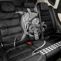 Kanaloa Aloha Hawaii Back Car Seat Cover Humpback Whale Octopus Tattoo Kakau Pattern