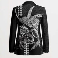 Kanaloa Aloha Hawaii Blazer Humpback Whale Octopus Tattoo Kakau Pattern LT14 - Polynesian Pride