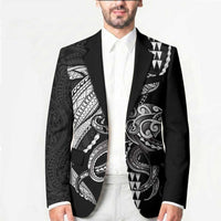 Kanaloa Aloha Hawaii Blazer Humpback Whale Octopus Tattoo Kakau Pattern LT14 - Polynesian Pride