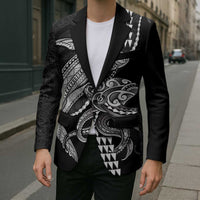 Kanaloa Aloha Hawaii Blazer Humpback Whale Octopus Tattoo Kakau Pattern LT14 - Polynesian Pride