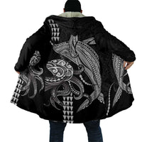 Kanaloa Aloha Hawaii Cloak Humpback Whale Octopus Tattoo Kakau Pattern LT14 - Polynesian Pride