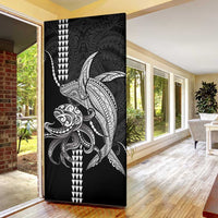 Kanaloa Aloha Hawaii Door Cover Humpback Whale Octopus Tattoo Kakau Pattern LT14 - Polynesian Pride