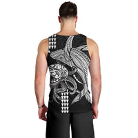 Kanaloa Aloha Hawaii Men Tank Top Humpback Whale Octopus Tattoo Kakau Pattern LT14 - Polynesian Pride