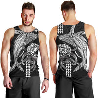 Kanaloa Aloha Hawaii Men Tank Top Humpback Whale Octopus Tattoo Kakau Pattern LT14 - Polynesian Pride