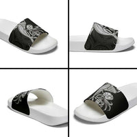 Kanaloa Aloha Hawaii Slide Sandals Humpback Whale Octopus Tattoo Kakau Pattern LT14 - Polynesian Pride