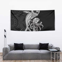 Kanaloa Aloha Hawaii Tapestry Humpback Whale Octopus Tattoo Kakau Pattern LT14 - Polynesian Pride