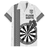 Personalised Fiji Darts Hawaiian Shirt Fijian Tapa Pattern - White LT14 White - Polynesian Pride