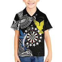 Personalised Cook Islands Darts Hawaiian Shirt Kuki Airani Tribal Pattern LT14 - Polynesian Pride