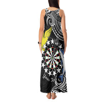 Personalised Cook Islands Darts Tank Maxi Dress Kuki Airani Tribal Pattern LT14 - Polynesian Pride
