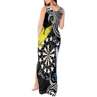 Personalised Cook Islands Darts Tank Maxi Dress Kuki Airani Tribal Pattern LT14 - Polynesian Pride