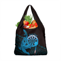 Aloha Hawaii Darts Grocery Bag Dart Board With Polynesian Shark - Blue LT14 1-pack One Size Blue - Polynesian Pride