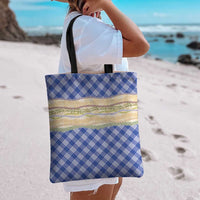 Royal Blue Palaka Hawaii Leis Elegant Vibes Tote Bag LT14 - Polynesian Pride
