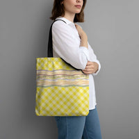 Yellow Palaka Hawaii Leis Elegant Vibes Tote Bag LT14 - Polynesian Pride