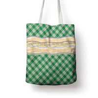 Green Palaka Hawaii Leis Elegant Vibes Tote Bag LT14 - Polynesian Pride