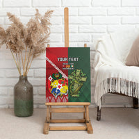 Custom Tonga And Ireland Rugby Canvas Wall Art Ikale Tahi With Shamrocks LT14 - Polynesian Pride