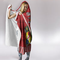 Custom Tonga And Ireland Rugby Hooded Blanket Ikale Tahi With Shamrocks LT14 - Polynesian Pride