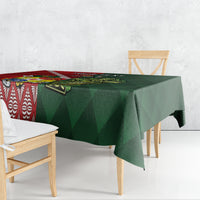 Custom Tonga And Ireland Rugby Tablecloth Ikale Tahi With Shamrocks LT14 - Polynesian Pride