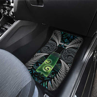 Personalised New Zealand Toki Car Mats Silver Fern Mix Aotearoa Maori Pattern LT14 - Polynesian Pride