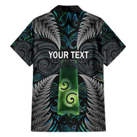 Personalised New Zealand Toki Hawaiian Shirt Silver Fern Mix Aotearoa Maori Pattern LT14 - Polynesian Pride