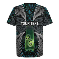 Personalised New Zealand Toki Rugby Jersey Silver Fern Mix Aotearoa Maori Pattern LT14 - Polynesian Pride