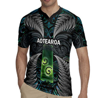 Personalised New Zealand Toki Rugby Jersey Silver Fern Mix Aotearoa Maori Pattern LT14 - Polynesian Pride
