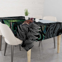Personalised New Zealand Toki Tablecloth Silver Fern Mix Aotearoa Maori Pattern LT14 - Polynesian Pride
