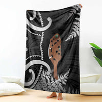 New Zealand Maripi Blanket Silver Fern Mix Aotearoa Maori Pattern LT14 - Polynesian Pride