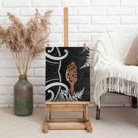 New Zealand Maripi Canvas Wall Art Silver Fern Mix Aotearoa Maori Pattern LT14 - Polynesian Pride