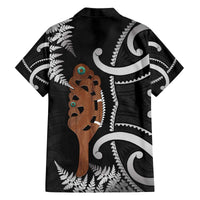 New Zealand Maripi Family Matching Puletasi and Hawaiian Shirt Silver Fern Mix Aotearoa Maori Pattern LT14 - Polynesian Pride
