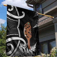New Zealand Maripi Garden Flag Silver Fern Mix Aotearoa Maori Pattern LT14 - Polynesian Pride