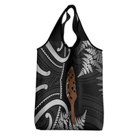 New Zealand Maripi Grocery Bag Silver Fern Mix Aotearoa Maori Pattern LT14 - Polynesian Pride