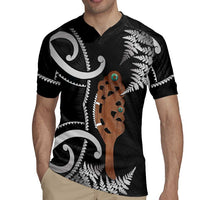 New Zealand Maripi Rugby Jersey Silver Fern Mix Aotearoa Maori Pattern