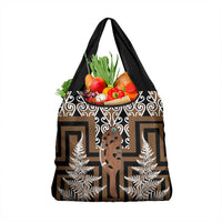 New Zealand Grocery Bag Maori Maripi Knife With Poutama Art LT14 1-pack One Size Brown - Polynesian Pride