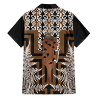 New Zealand Hawaiian Shirt Maori Maripi Knife With Poutama Art