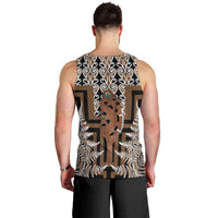 New Zealand Men Tank Top Maori Maripi Knife With Poutama Art LT14 - Polynesian Pride