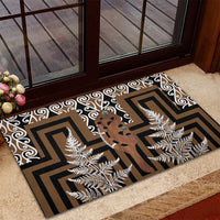 New Zealand Rubber Doormat Maori Maripi Knife With Poutama Art LT14 - Polynesian Pride