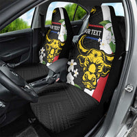 Personalised Philippines Carabao Car Seat Cover Filipino Sun Mix Sampaguita Flower