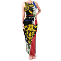 Personalised Philippines Carabao Family Matching Tank Maxi Dress and Hawaiian Shirt Filipino Sun Mix Sampaguita Flower