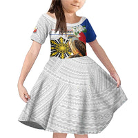 Personalised Philippines Eagle Family Matching Mermaid Dress and Hawaiian Shirt Filipino Sun Mix Sampaguita Flower