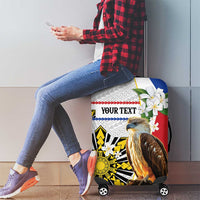 Personalised Philippines Eagle Luggage Cover Filipino Sun Mix Sampaguita Flower