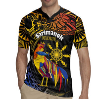 Philippines Sarimanok Rugby Jersey Papanok Legendary Bird Okir Polynesian Pattern