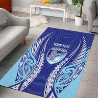 Northland 2026 Rugby Custom Area Rug NZ Maori Silver Fern